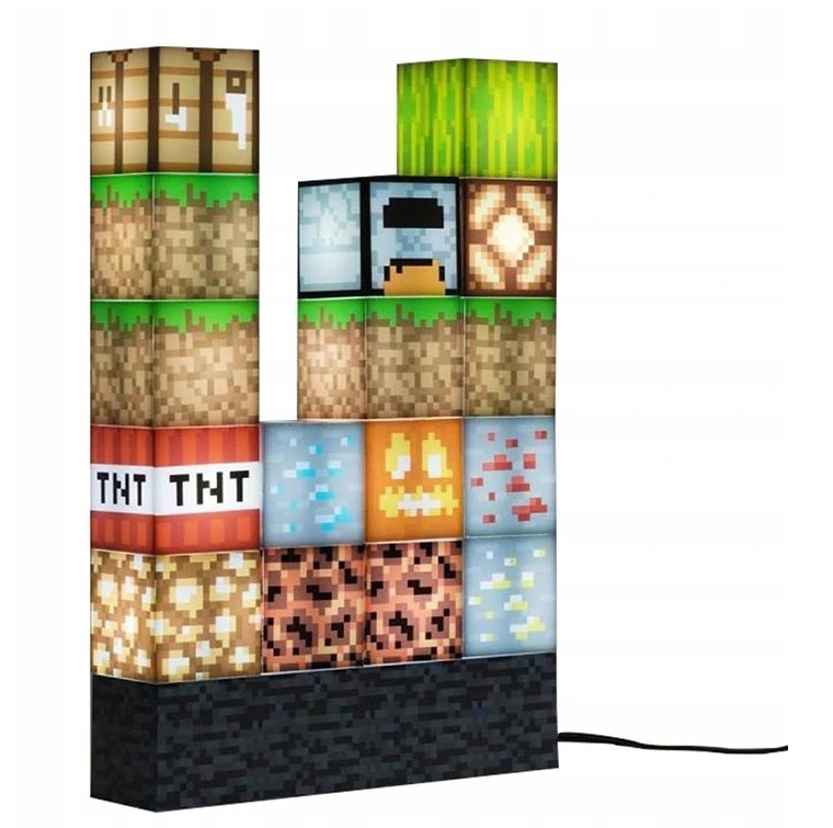

Minecraft Składana Lampka Nocna Led Dla Dzieci