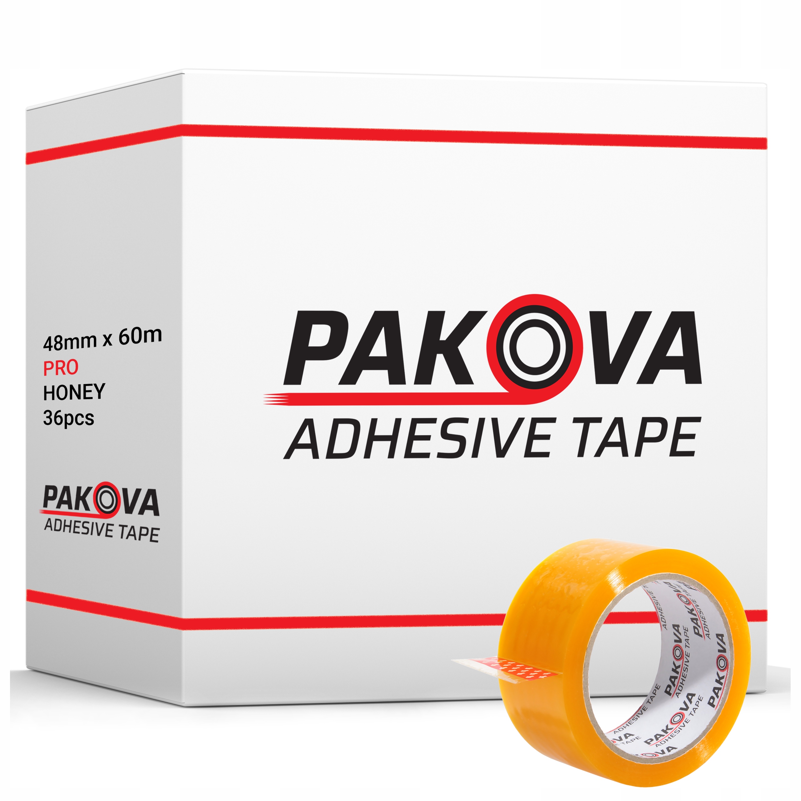 Taśma Pakowa 48/66 Pakova Mocna Miodowa 36szt