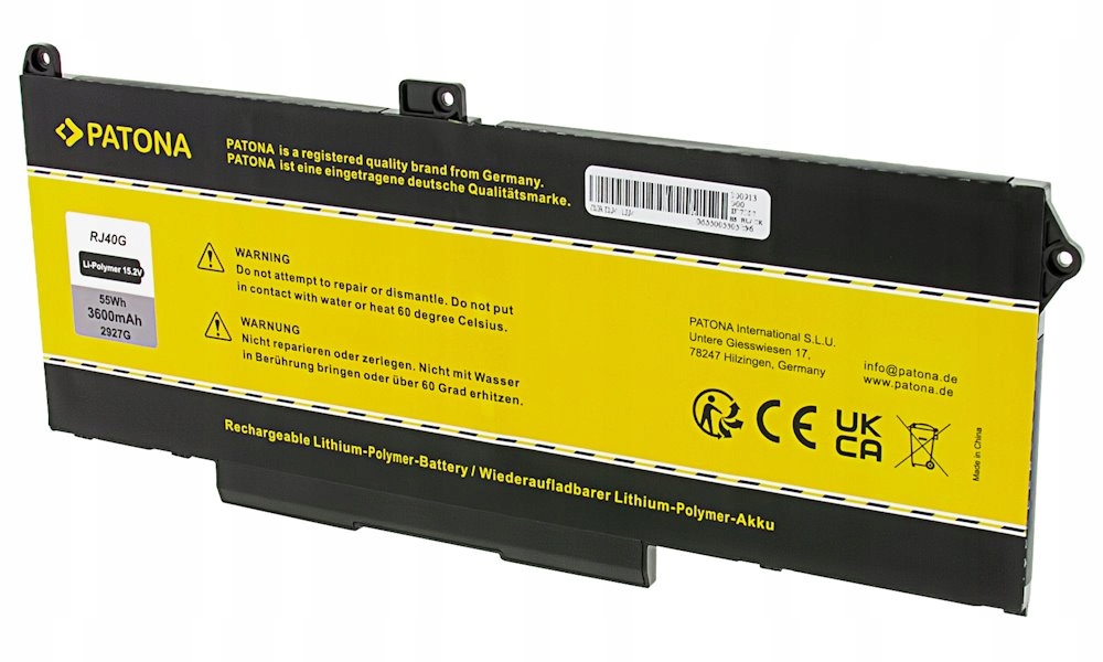 Patona baterie pro ntb Dell Latitude 5420/5520 3600mAh Li-Pol 15,2V RJ40G