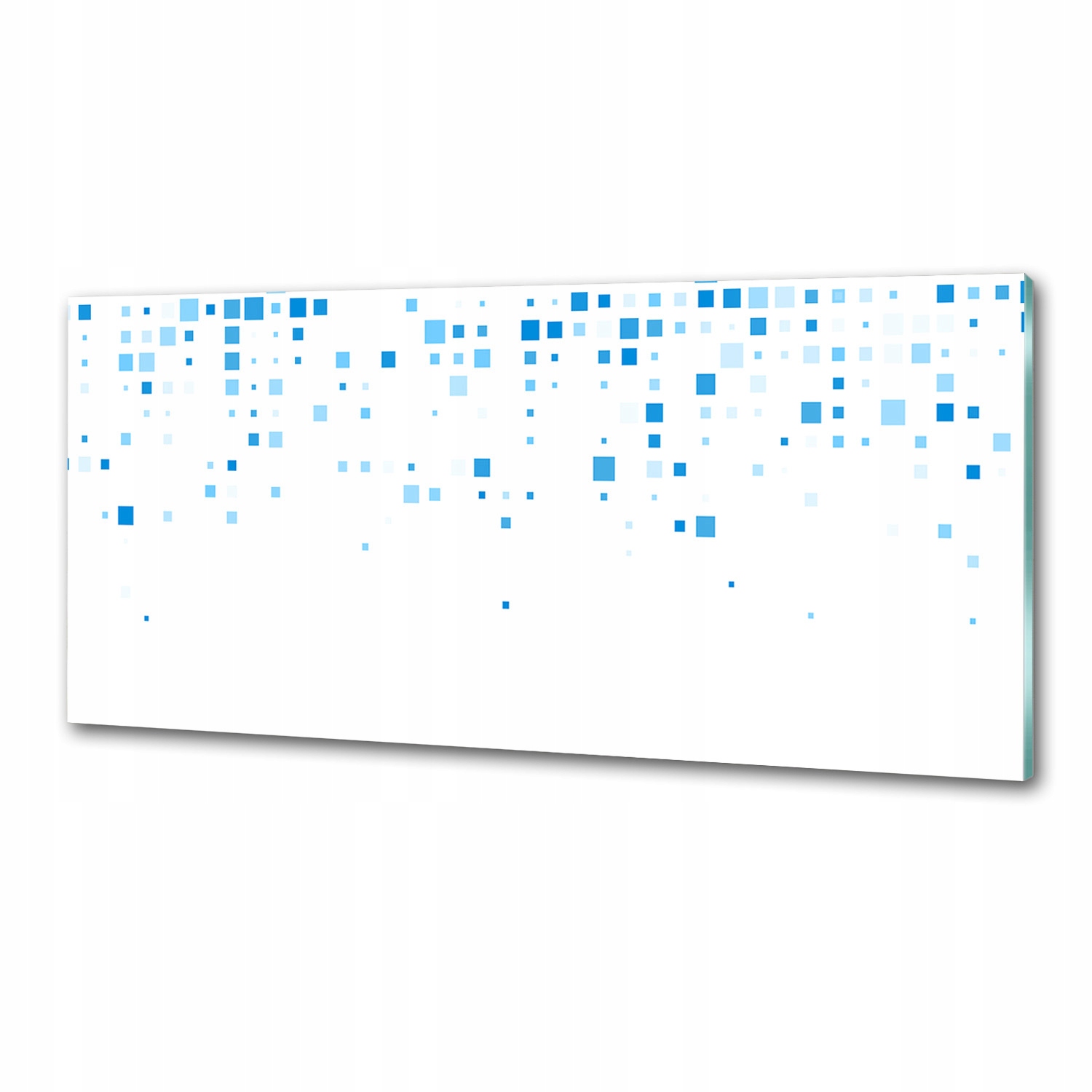 Panel lacobel Modré štvorce 125 x 50 cm Lepidlo