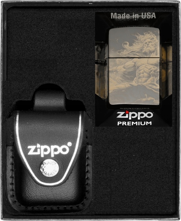 Sada Zippo Zapalovač Zeus Design Dárkový No3