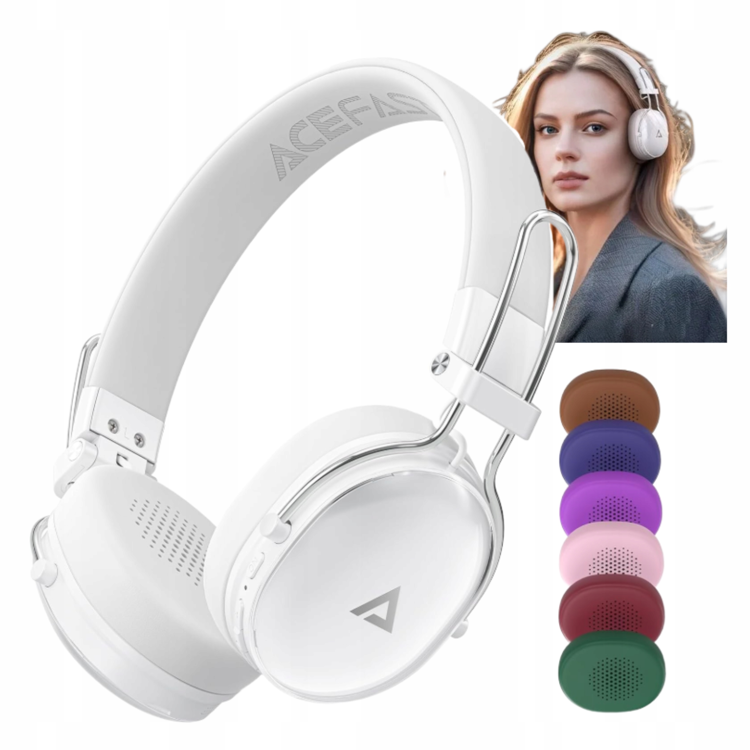 Sluchátka Bluetooth H7 do uší Anc 60h Půdní bas 7 barev Ochrana Sluchu