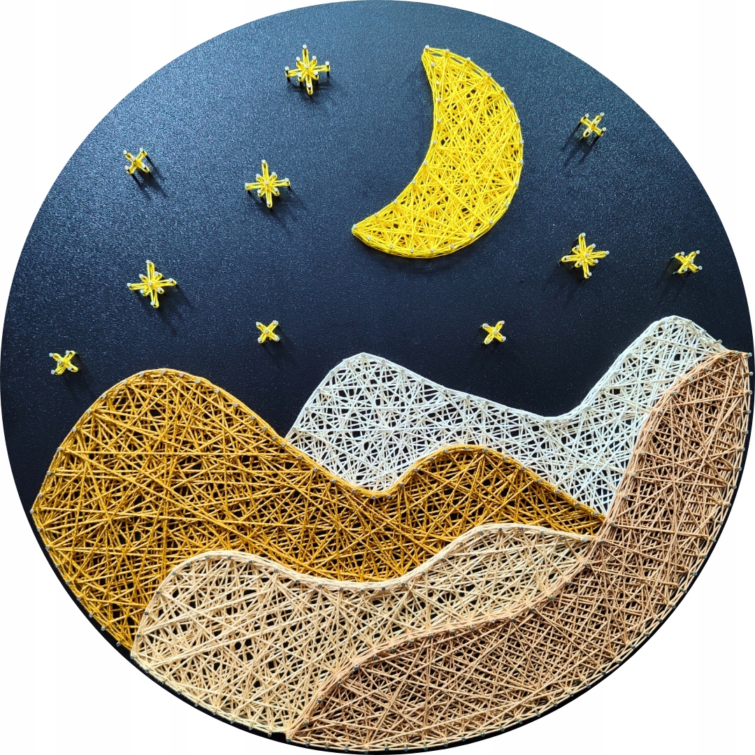 Pouštní Noc Sada String Art Box Obraz pro vlastní výrobu