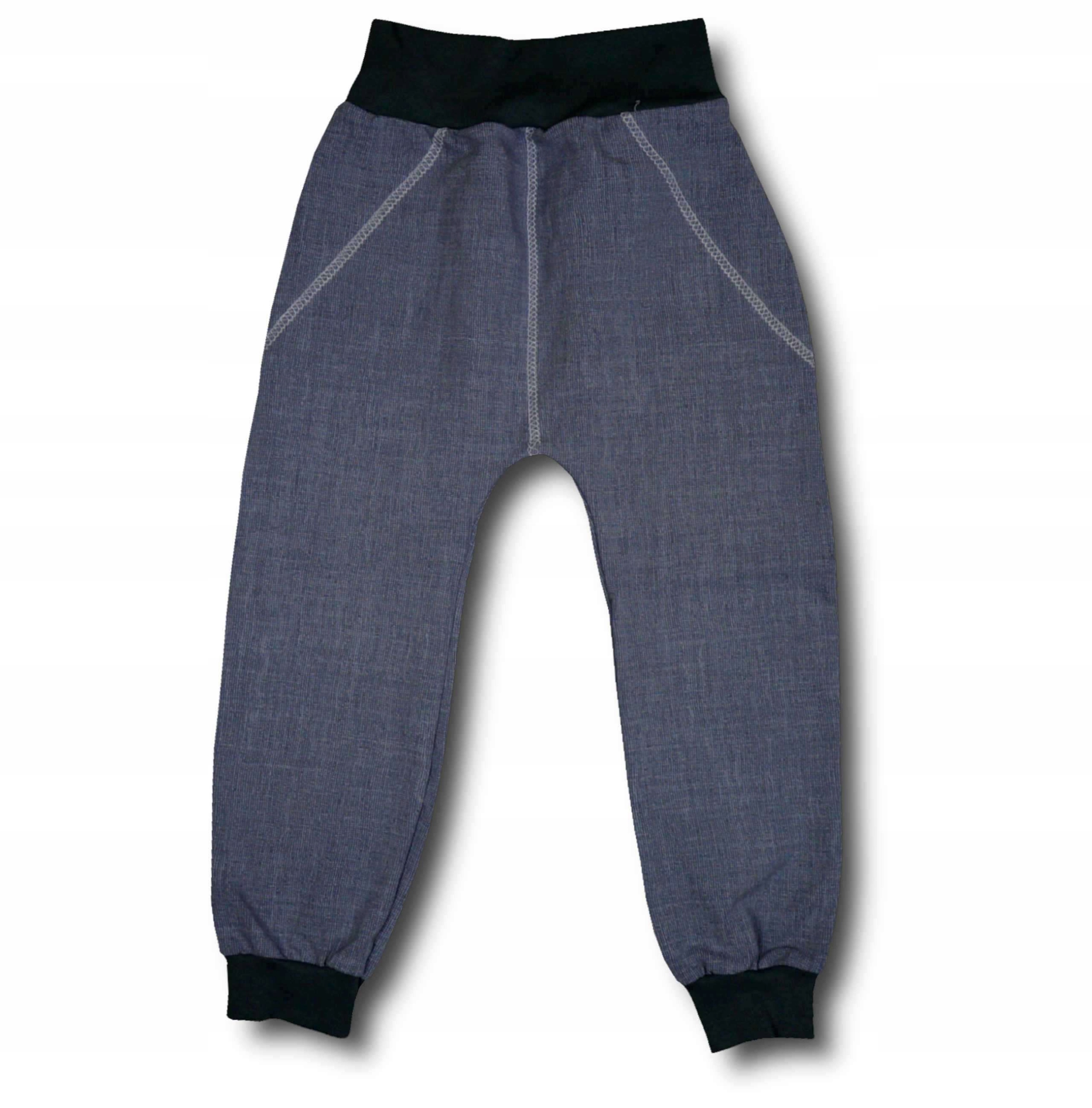 

Spodnie Bezuciskowe 62 a'la szary jeans