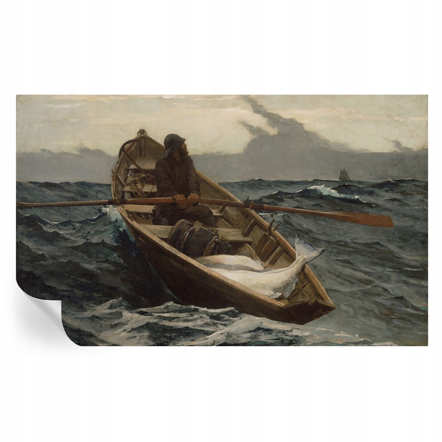 Moderná samolepiaca fototapeta Umývateľná Rybár na mori 416 x 254 cm