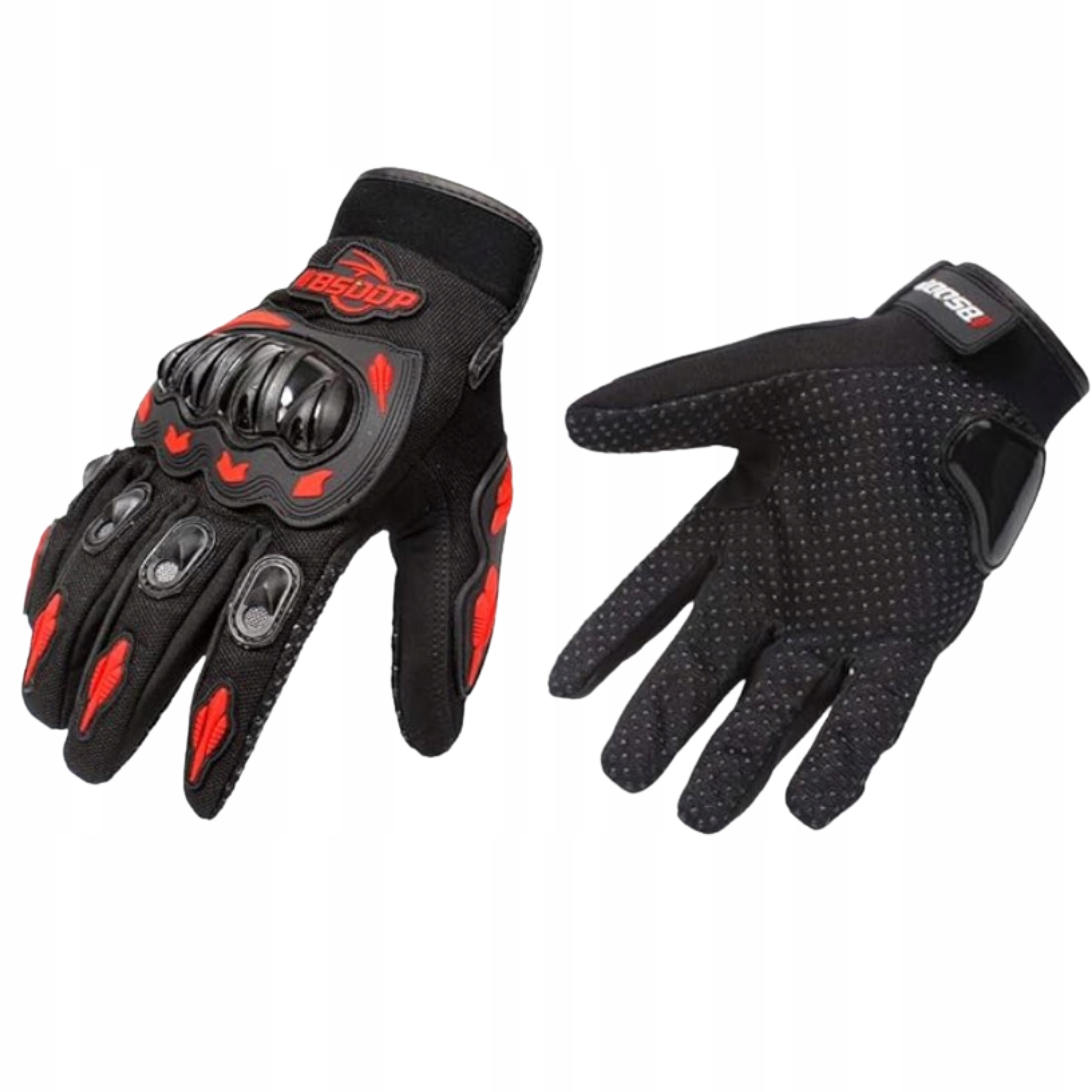 Rękawice motocyklowe Bsddp rękawiczki L czerwone skuter motor dotykowe