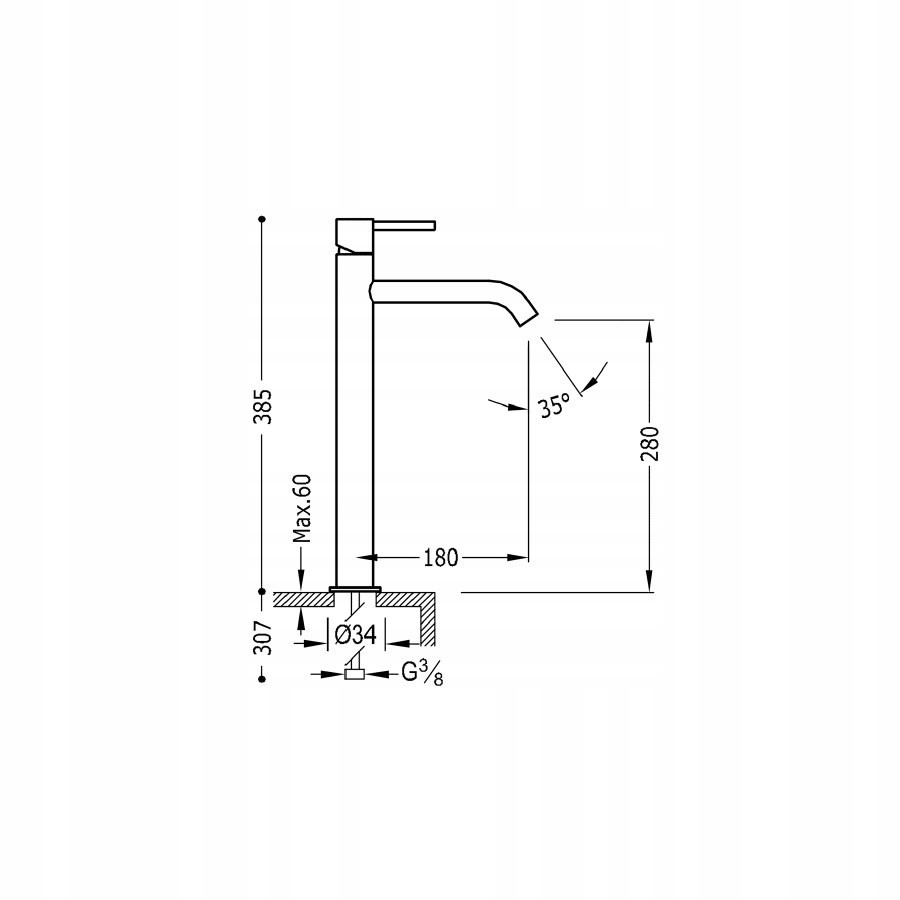 Bateria Tres Study Exclusive 262.308.01.NM czarna Linia Study Exclusive