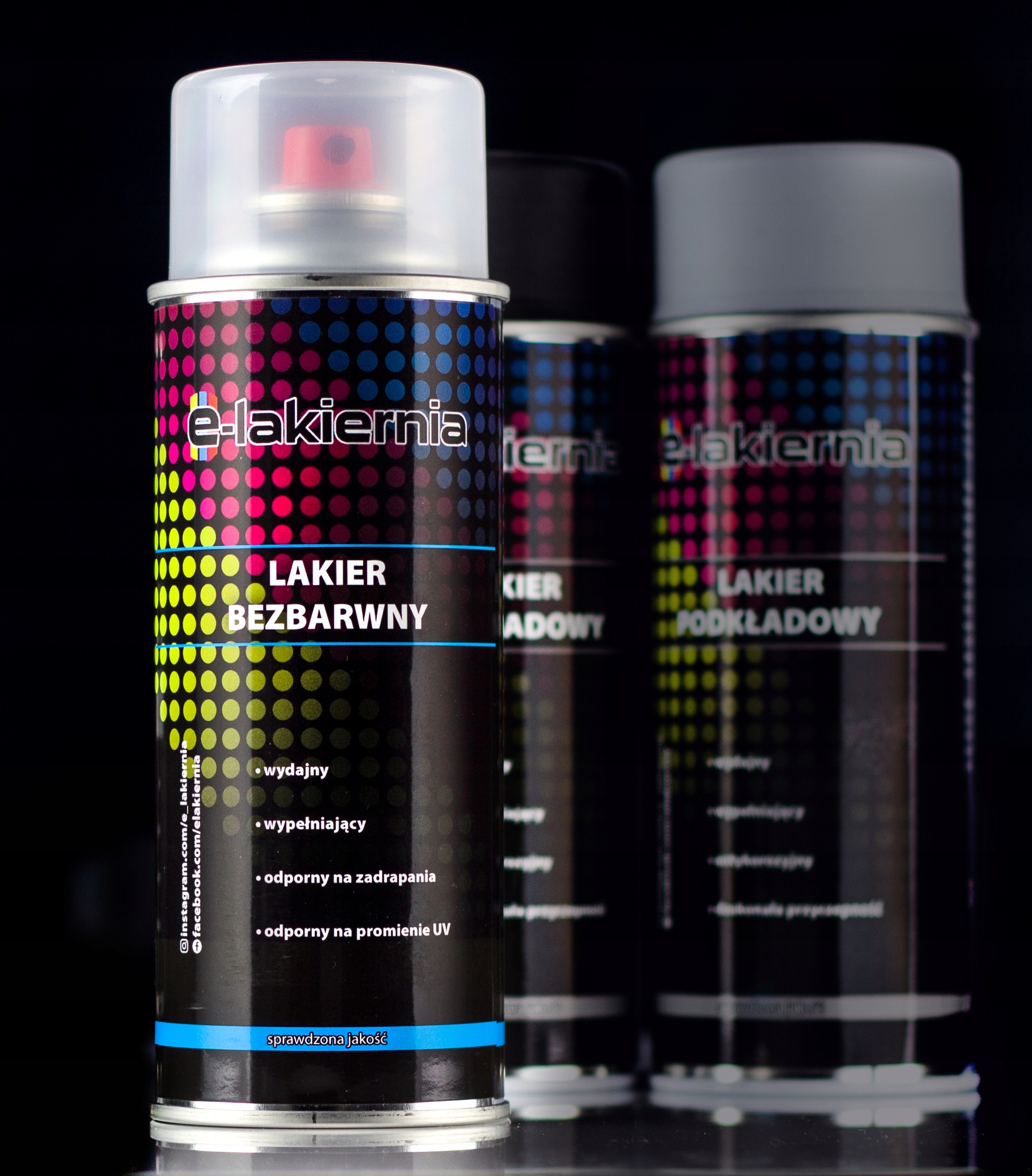 e-lakiernia PROFESJONALNY LAKIER BEZBARWNY SPRAY Rodzaj bezbarwne