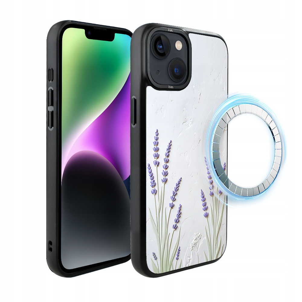 Pouzdro pro iPhone 14 Ibizu DropGuard Matt s MagSafe, provensálská levandule