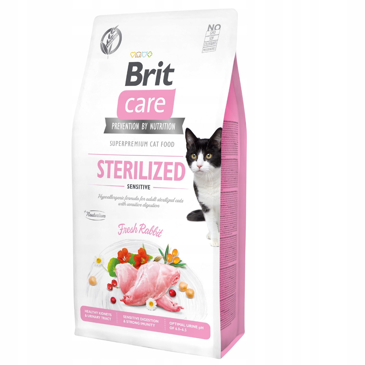Levně Brit Care Sterilized Sensitive suché Krmivo pro kočky 7 kg králík