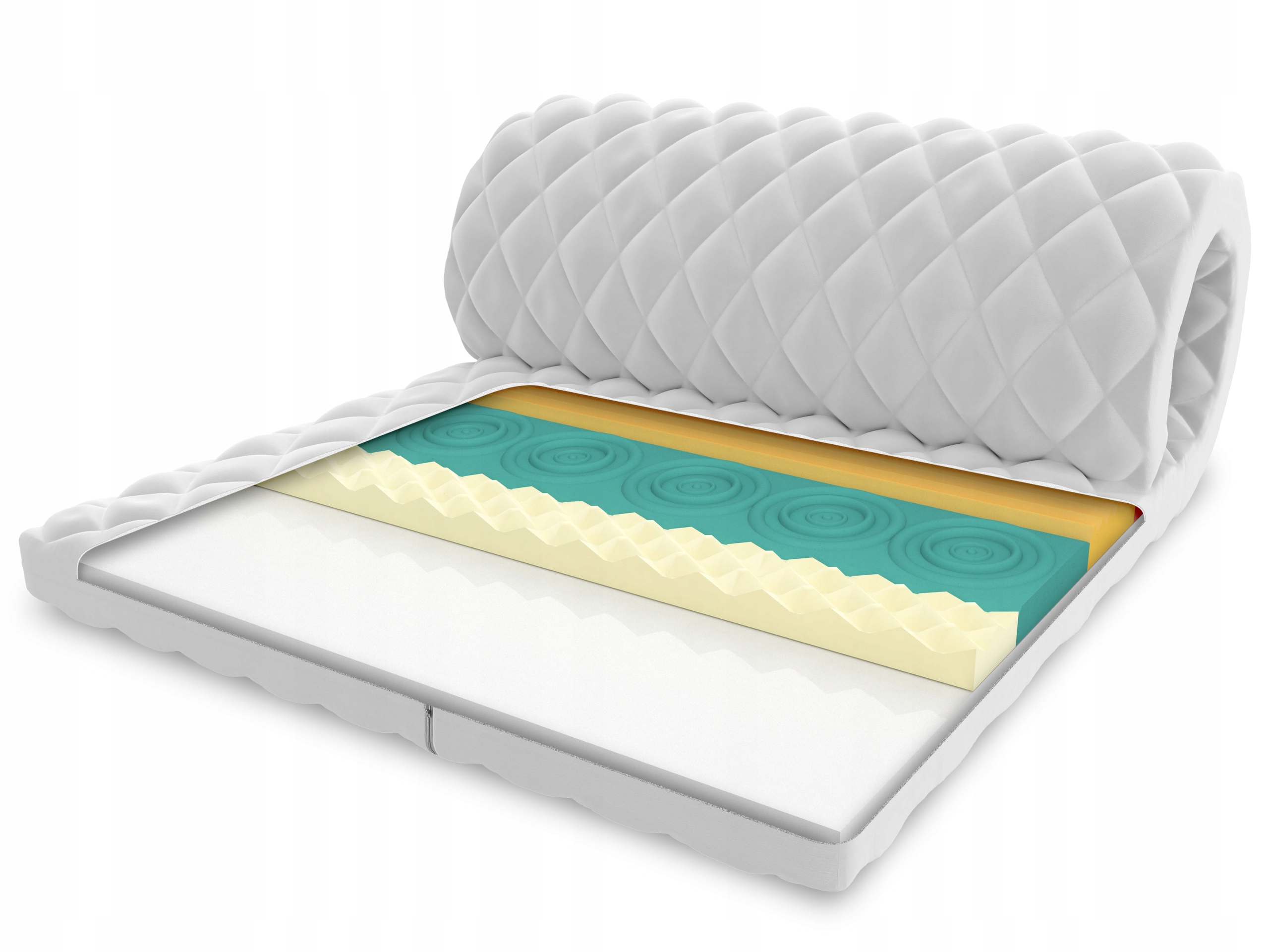 Materac nawierzchniowy 120x200 masujący Hr 6cm