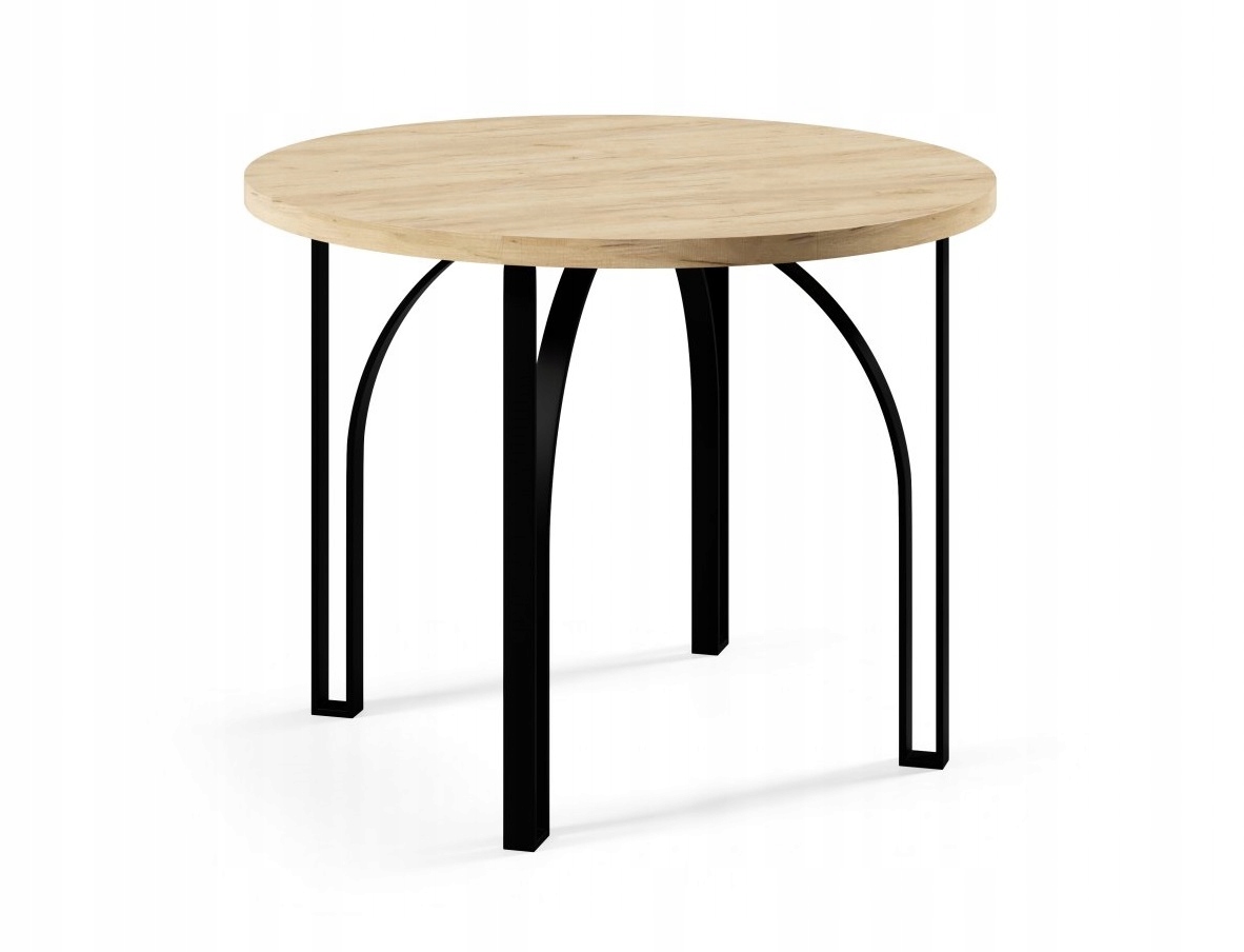 Stół okrągły NESTO 100/180 LOFT nogi metal
