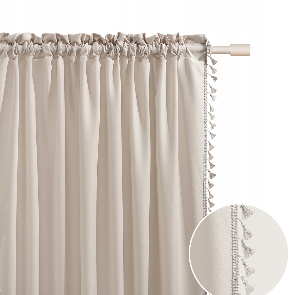 

Zasłona gotowa Lara 140x250 na taśmie żabki