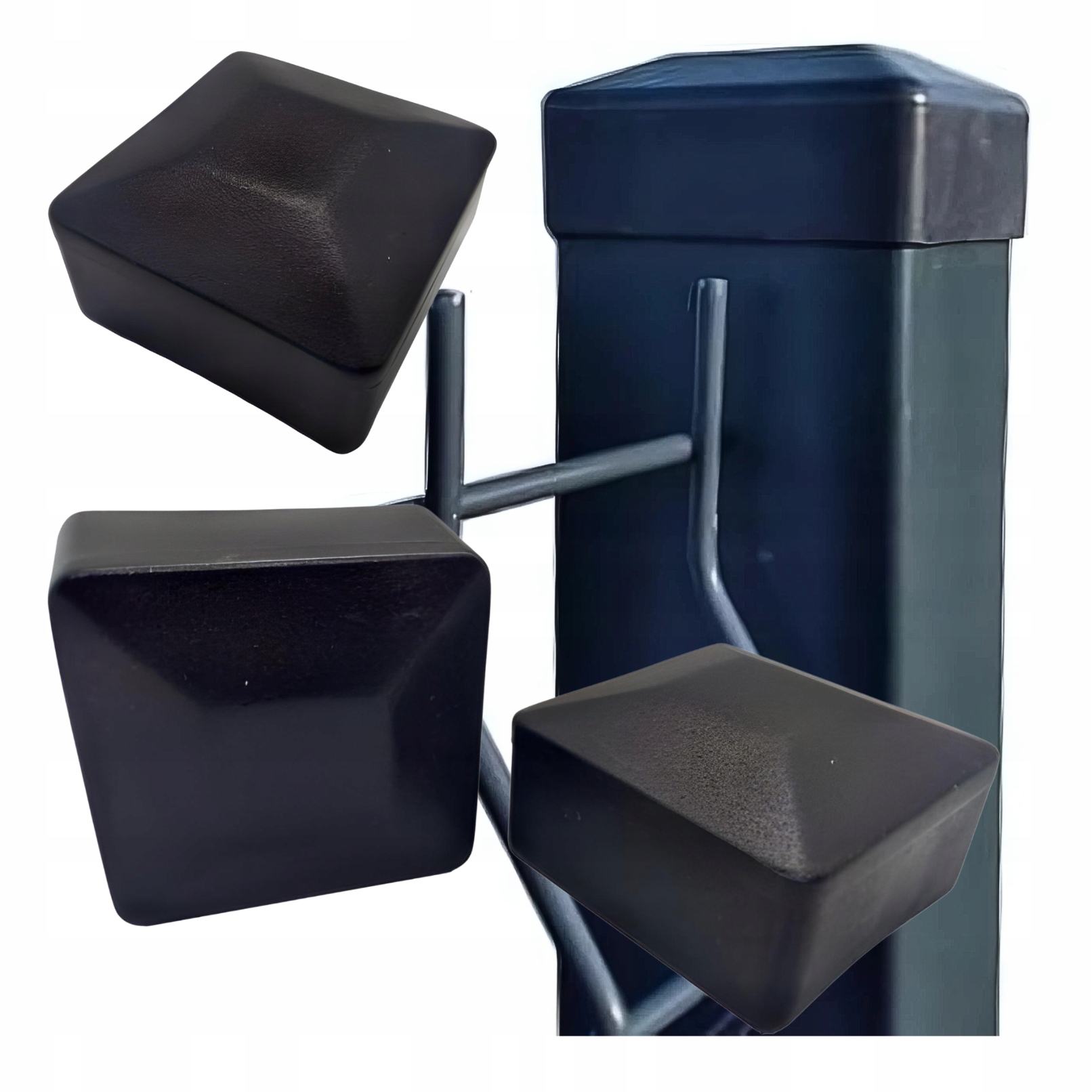 Vnější krytka na profil krytka 60x60 20 Ks Černá