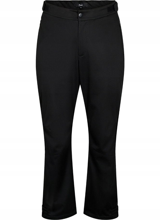 Plus Size Zizzi Černé Sportovní Kalhoty Typu Softshell 053E 60