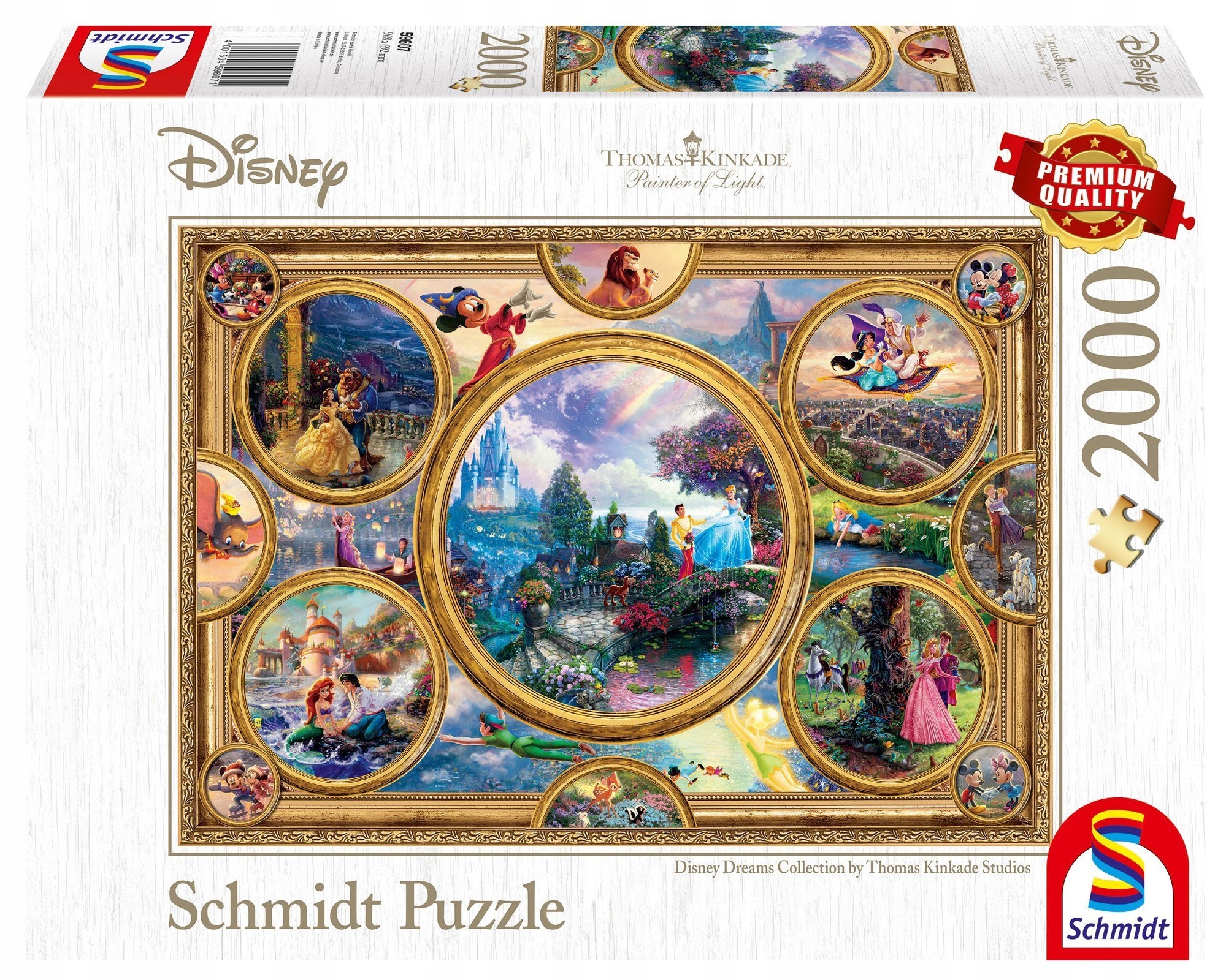 

Pq Puzzle 2000 Kinkade Bohaterowie bajek Disney