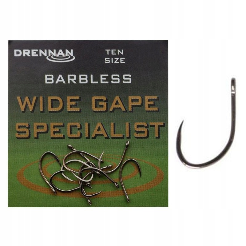 Haczyki Drennan Wide Gape Specialist barbless Nr 4