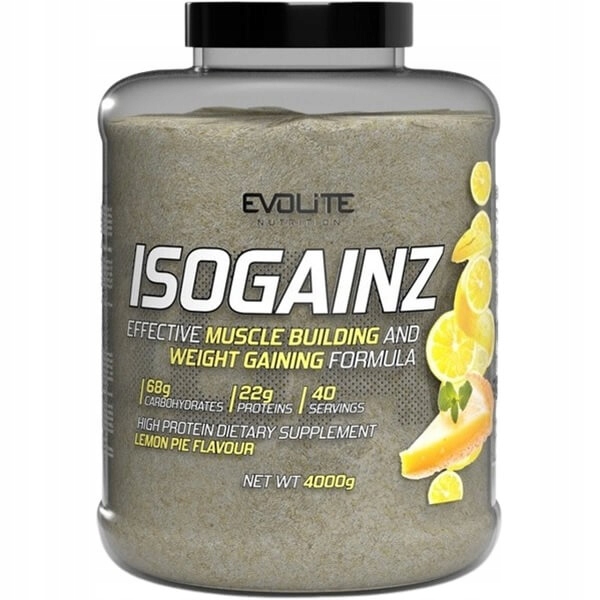 Evolite IsoGainz 4000 g gainer s Wpi doplněk stravy na hmotu citronová placka