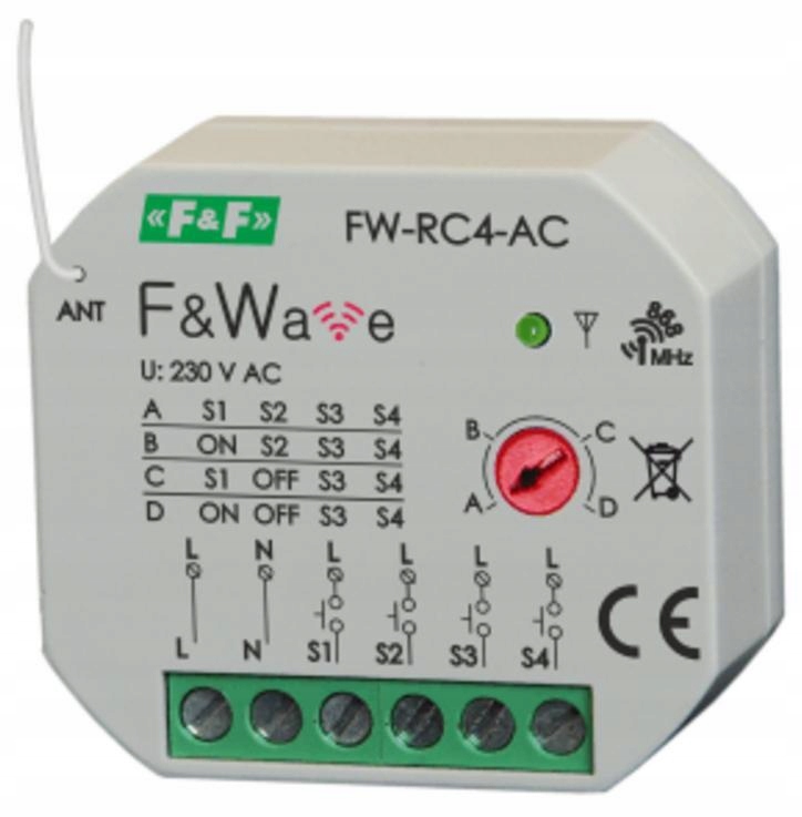 

F&Wave nadajnik 4-kanałowy FW-RC4-AC