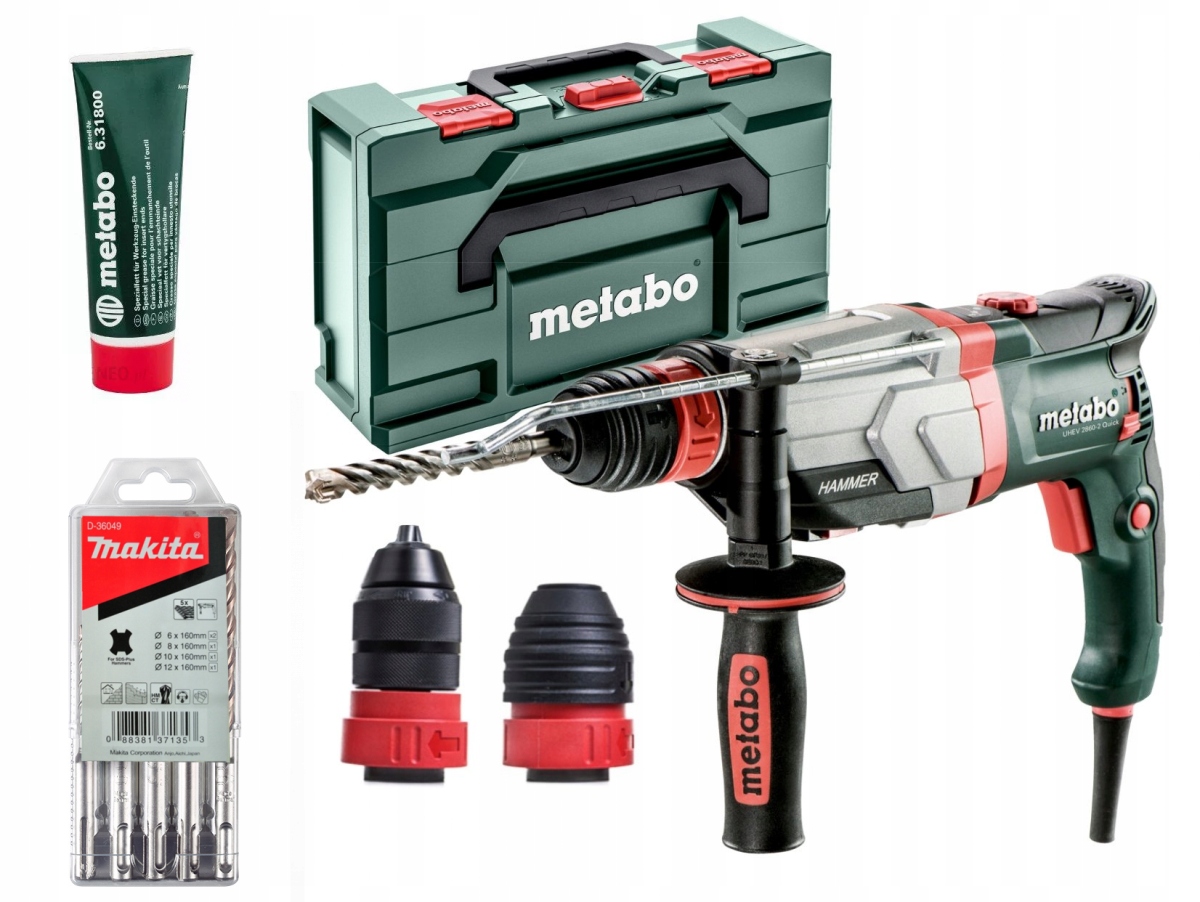 Młotowiertarka Metabo UHEV 2860 Quick Set gratisy