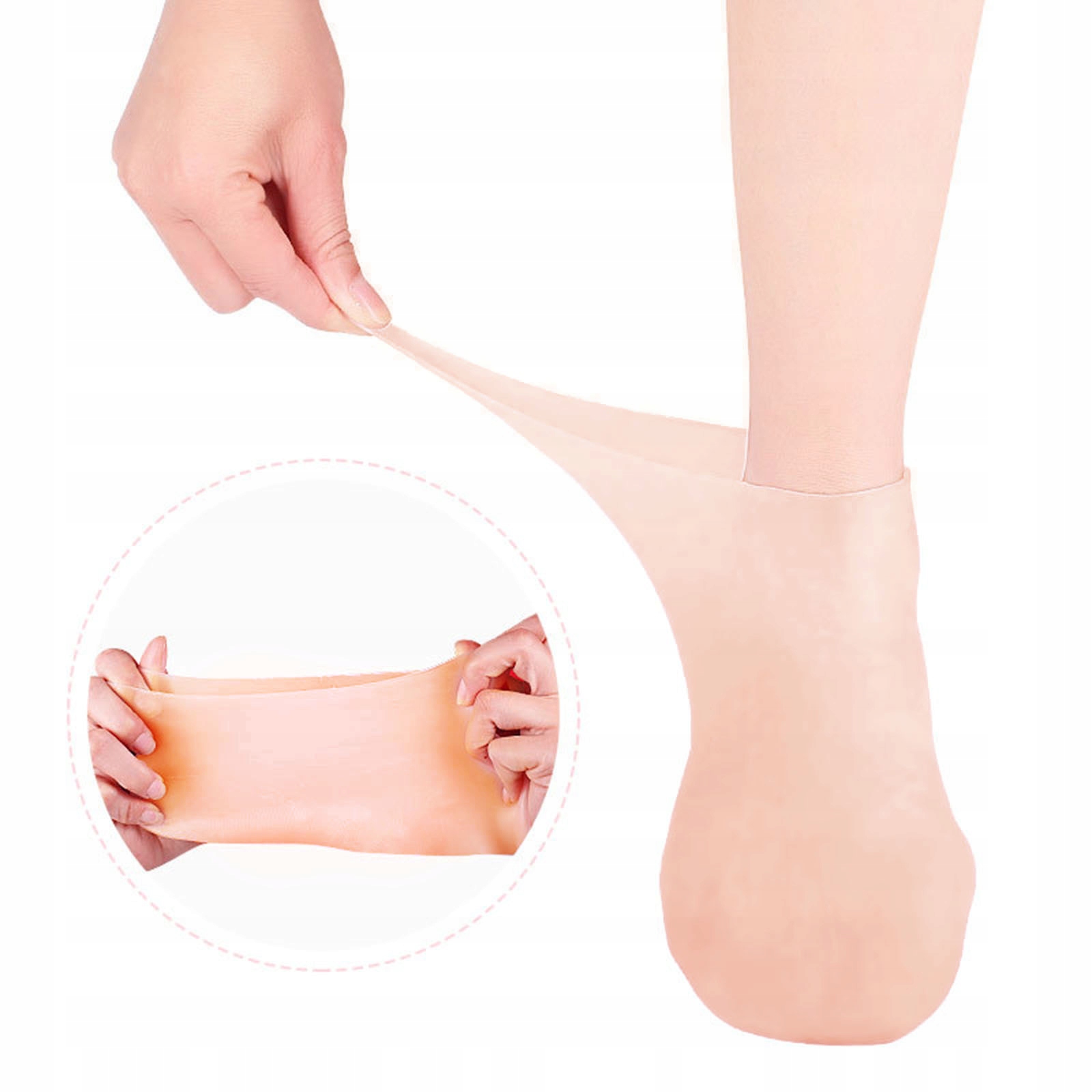 SKARPETKI SILIKONOWE NAWILŻAJĄCE SKARPETKI DO PEDICURE SKARPETKI DO PIELĘGNACJI STÓP SKIN S 33-35 Rodzaj skarpetki
