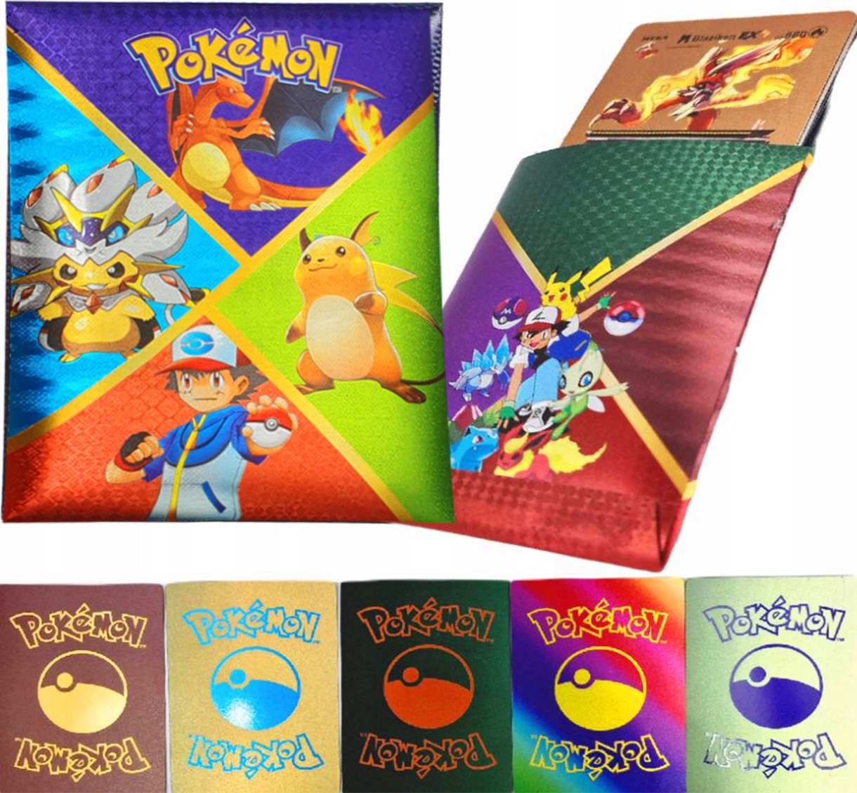 POKEMON KOLOROWE KARTY KOLEKCJONERSKIE 10 SZT PCS