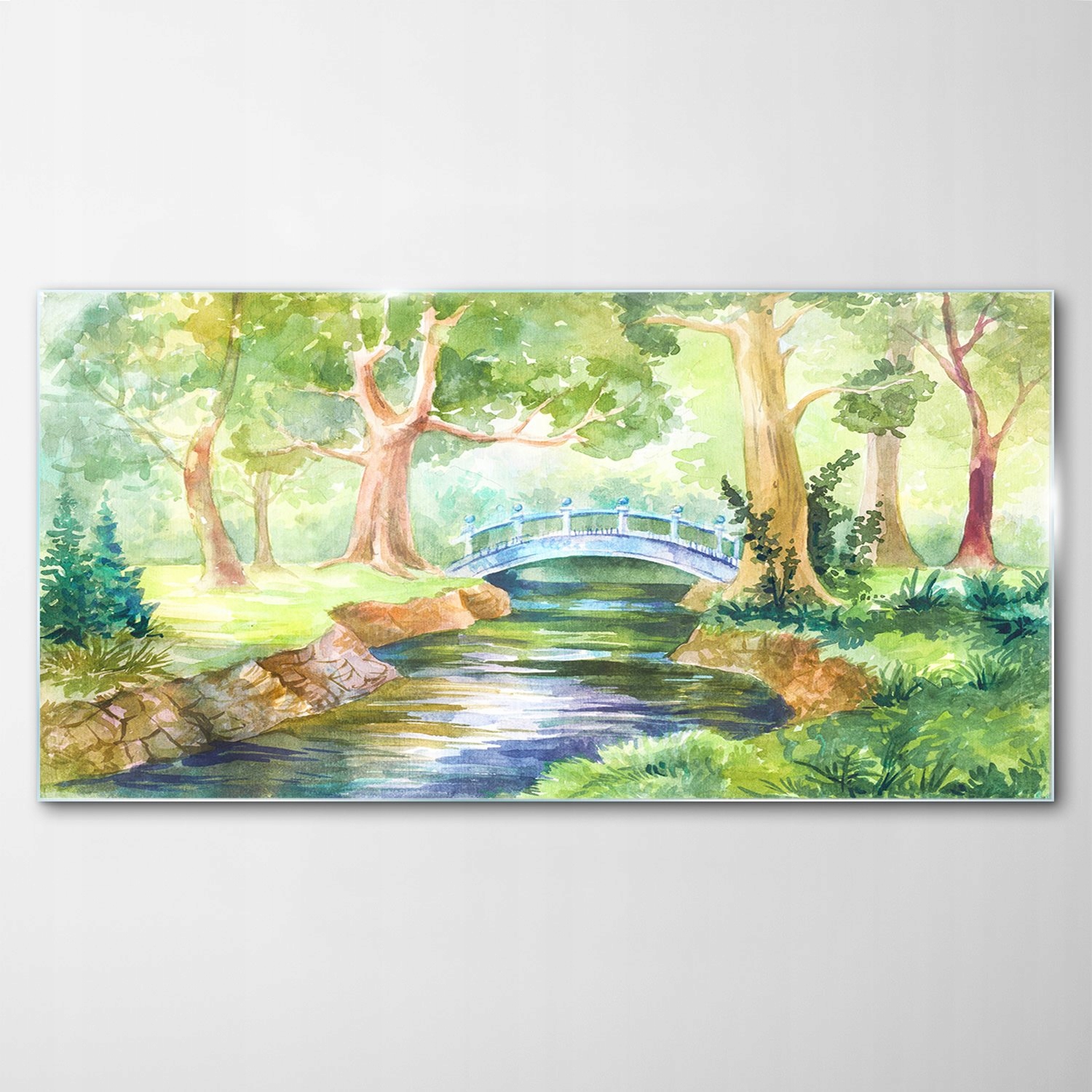 

Hartowany Obraz Szklany Krajobraz Akwarele 120x60