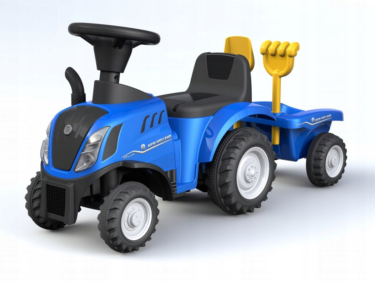 

Jeździk Pchacz Traktor Z Przyczepką New Holland