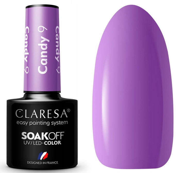 

Claresa Lakier Hybrydowy Candy Nr 9 Fioletowy 5ml