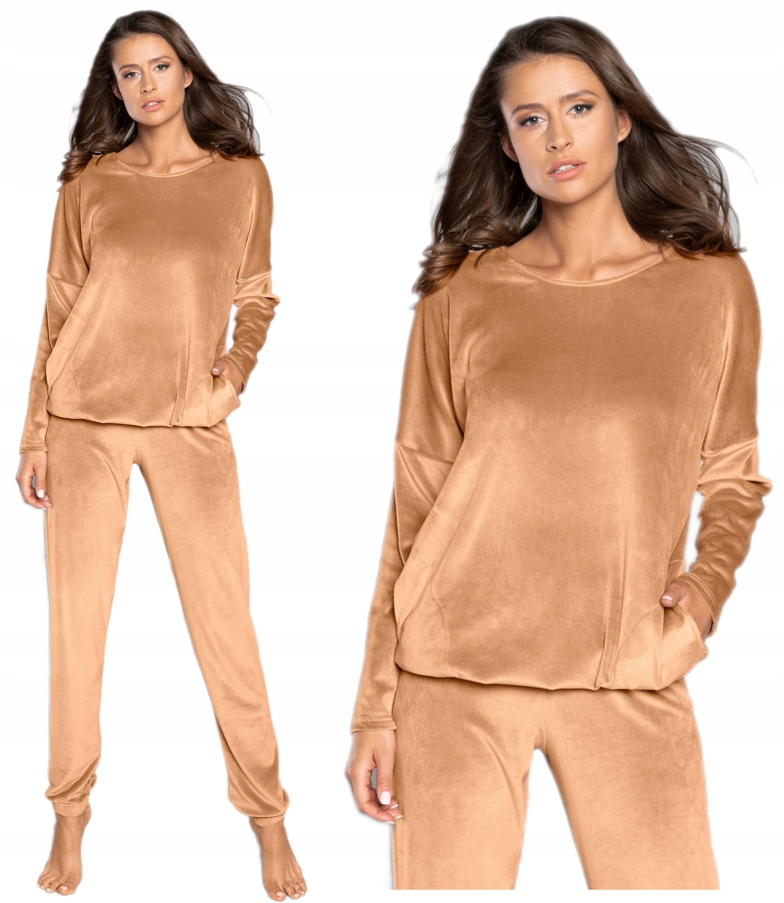 

Italian Fashion Dres Damski Juga Camel L