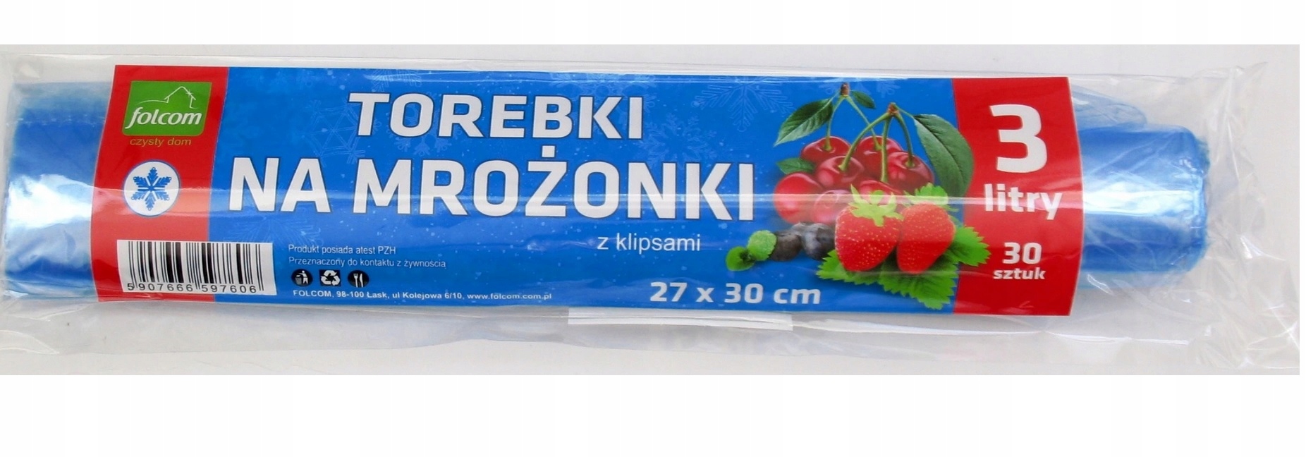 

Woreczki do mrożenia żywności na mrożonki 3L 30szt