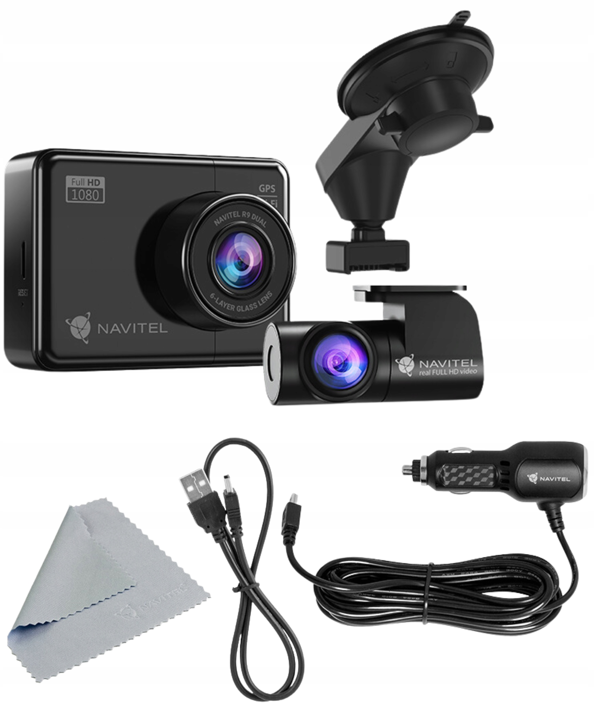 Wideorejestrator Navitel R9 Dual 2,7" Full Hd WiFi Gps