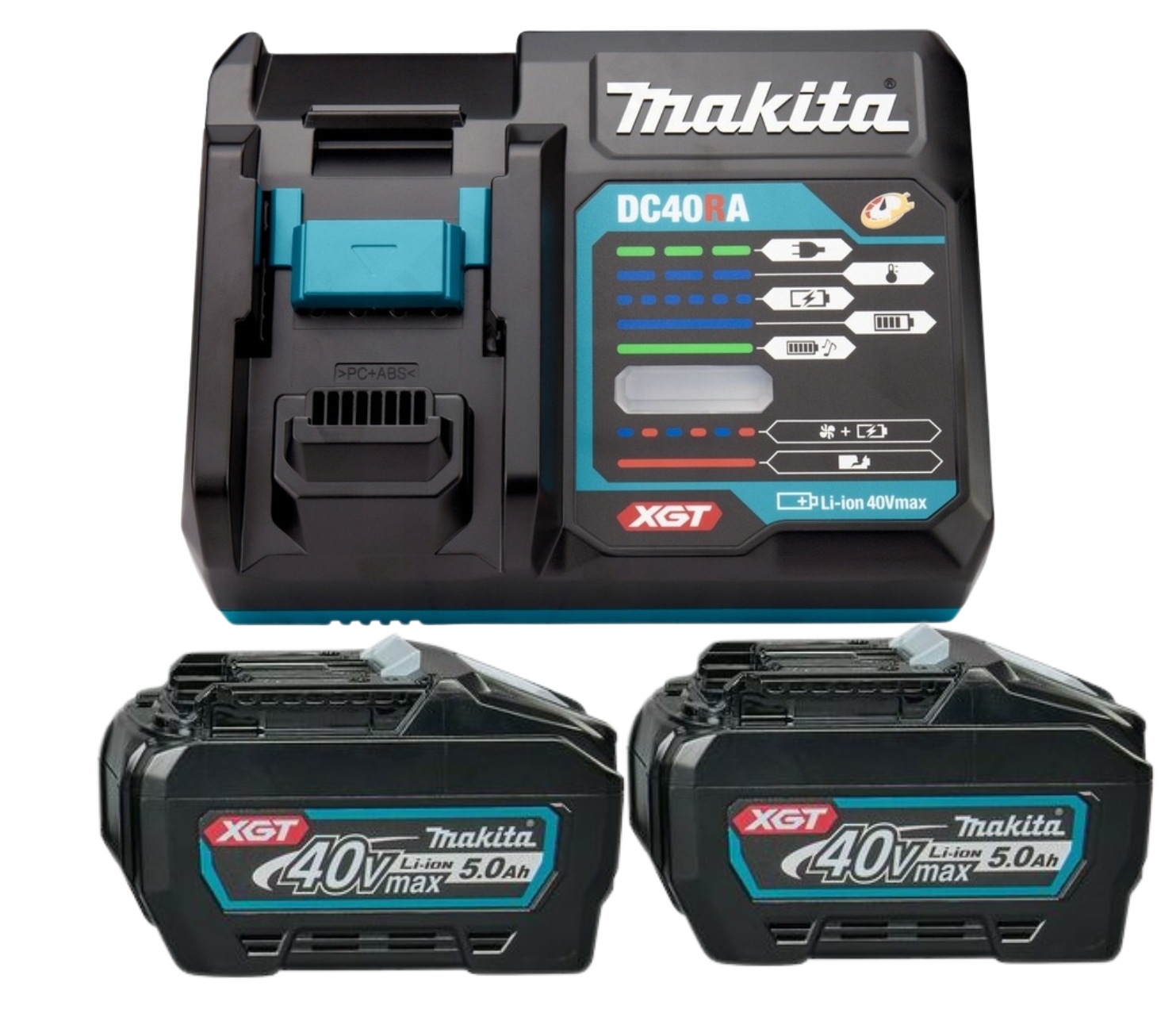 Makita Zestaw Zasilający Xgt 2 Akum. x 5AH 40V Max Xgt+ Ładowarka DC40RA
