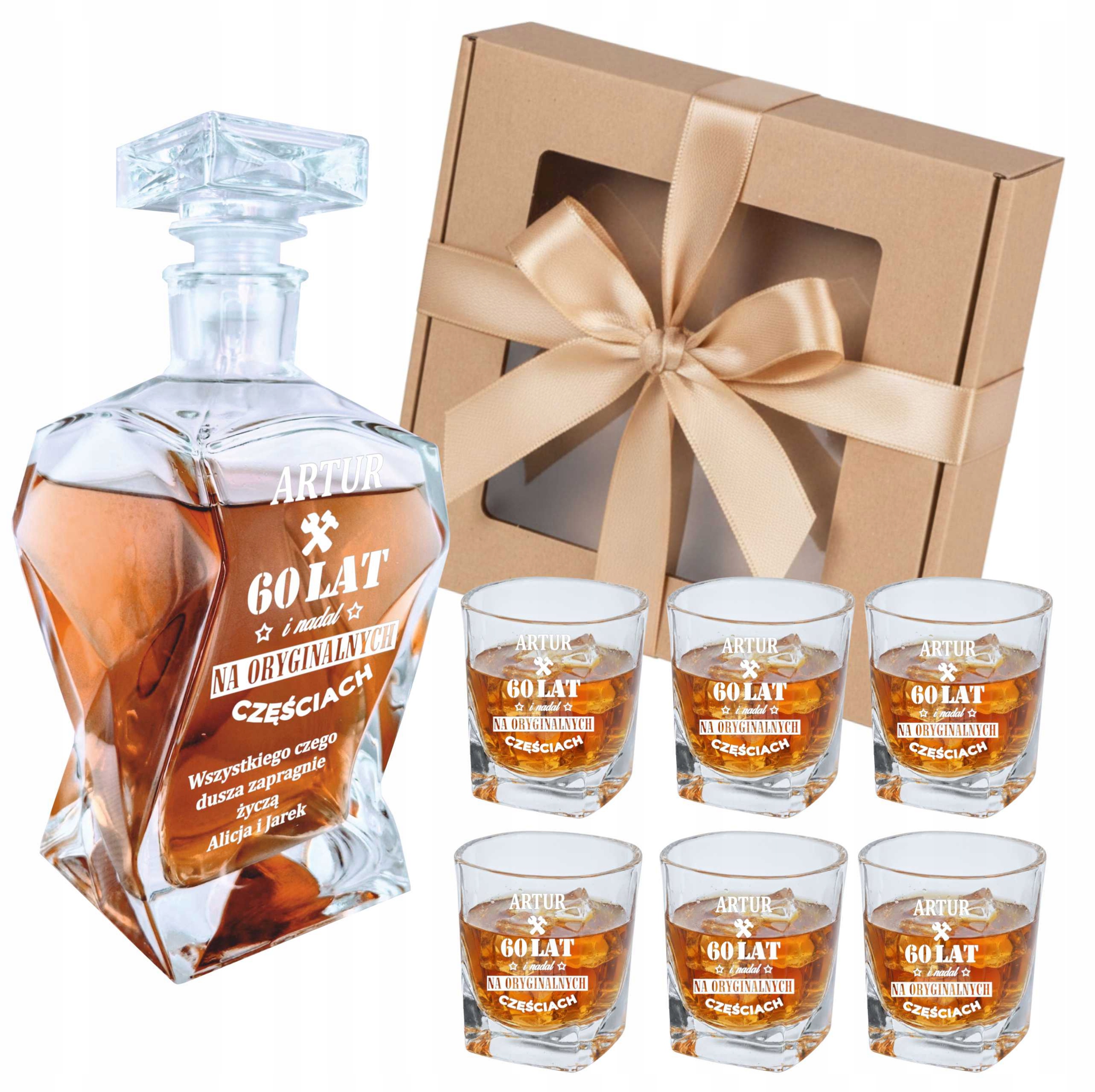 Dárek k narozeninám Karafa na whisky s gravírováním Jedinečný dárek