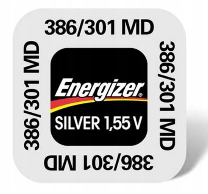 

Bateria Srebrowa Energizer 301 386 SR43 SR1142W+SW