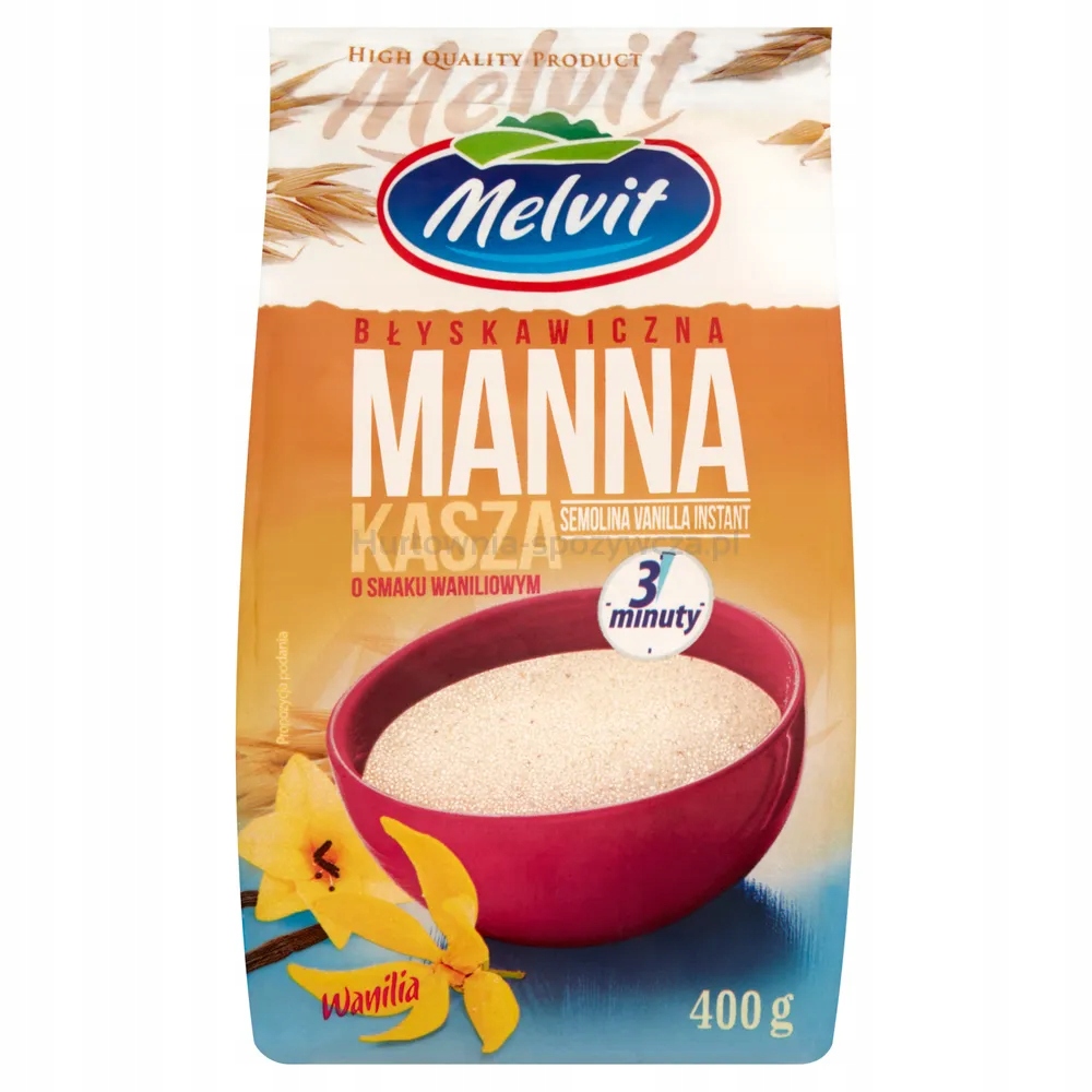Levně Melvit Kaše Manna Blesková Vanilková 400 G