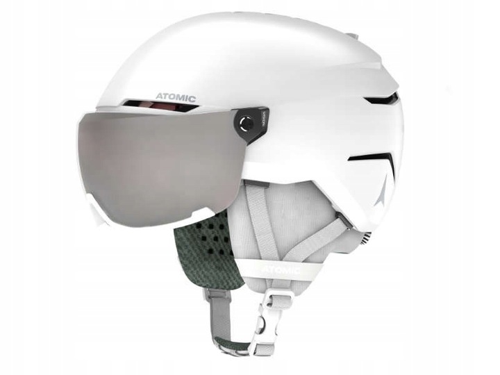 Dětská lyžařská přilba Atomic Savor Visor Jr White Xs 48-52 cm