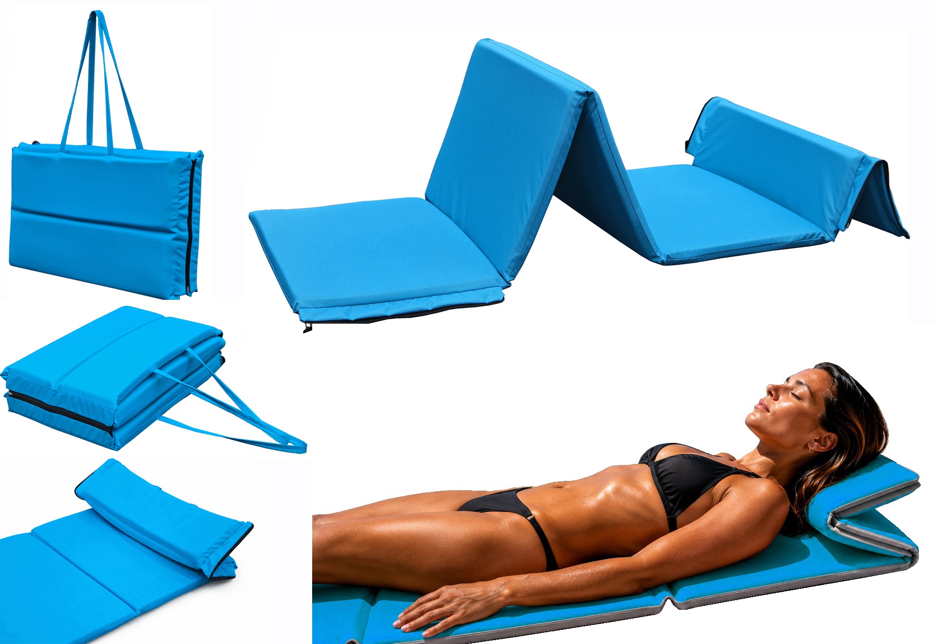 M5 Mata Na Plaże Kamieniste Mata Plażowa Gruba Do Chorwacji 3cm 180x60x3cm