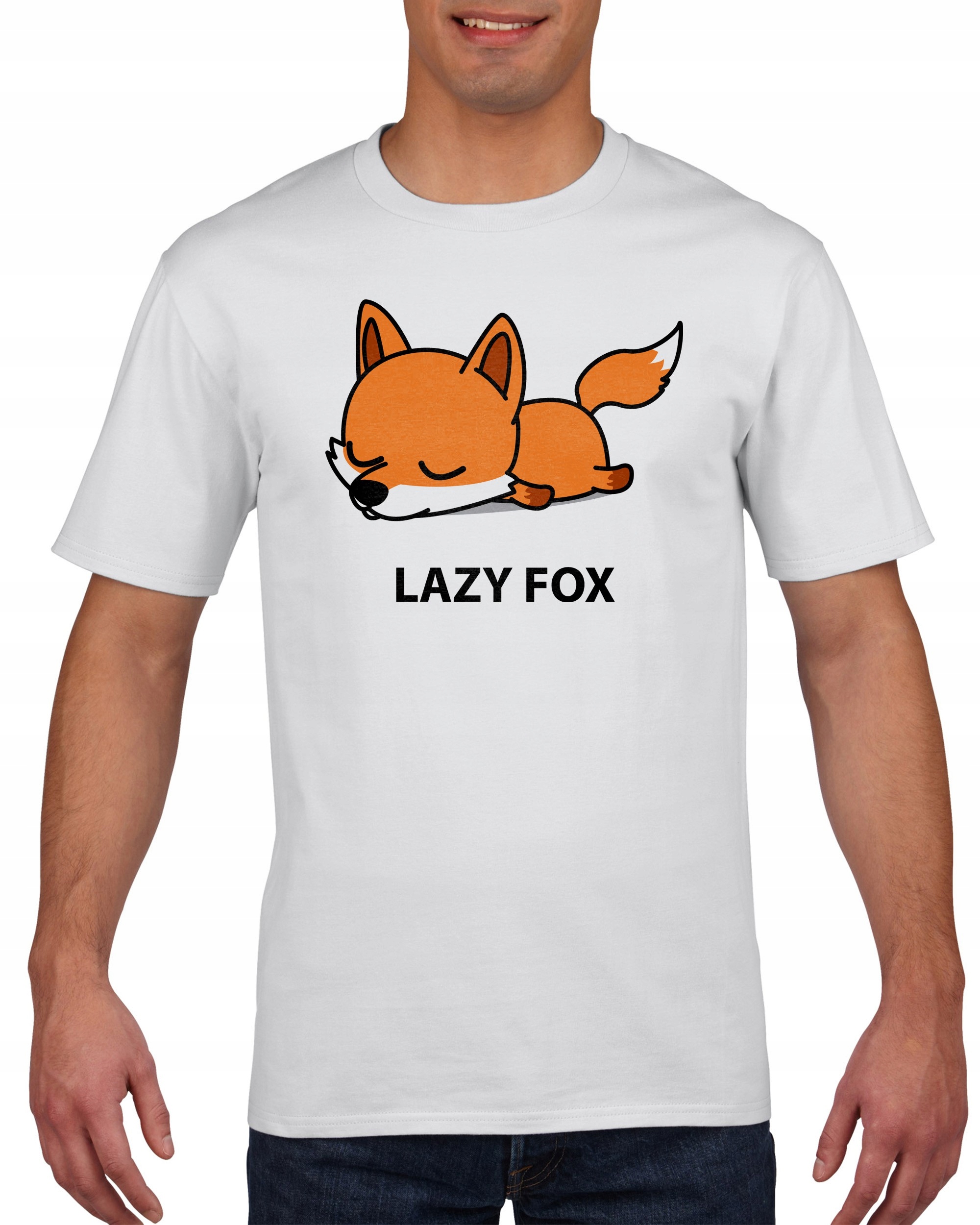 

Koszulka męska Leniwy Lis XL