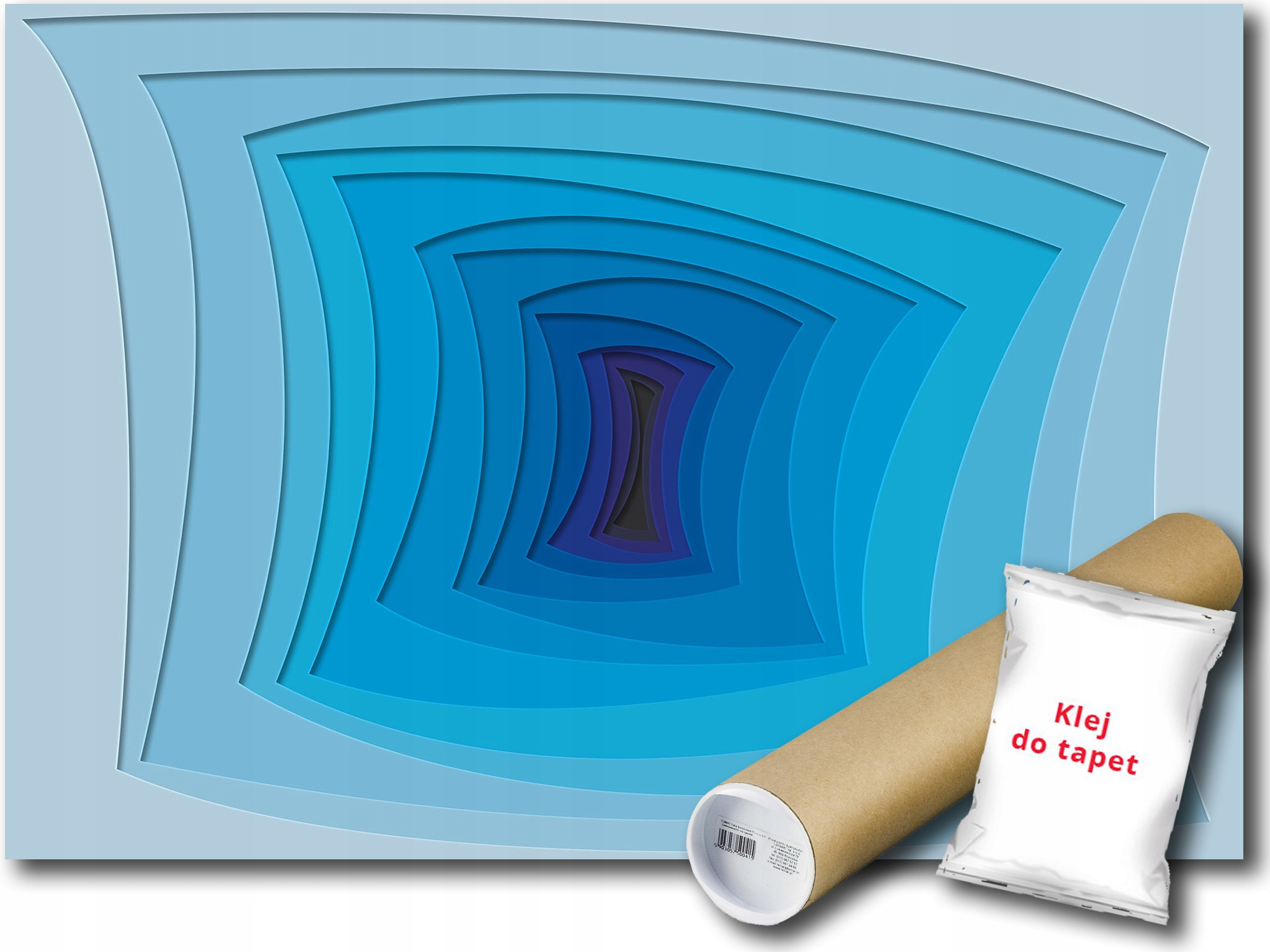 Vinylová Fototapeta Abstrakce 3D Iluze Tunel Chodba Přechod 368x254