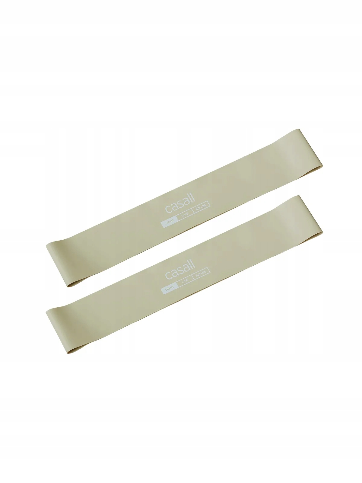 Popruhy na cvičení Casall Rubber Band Light 2 ks, světle zelené
