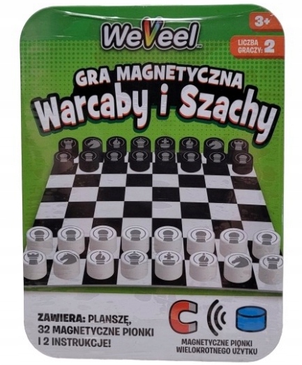 Weveel gra magnetyczna warcaby i szachy WeVeel