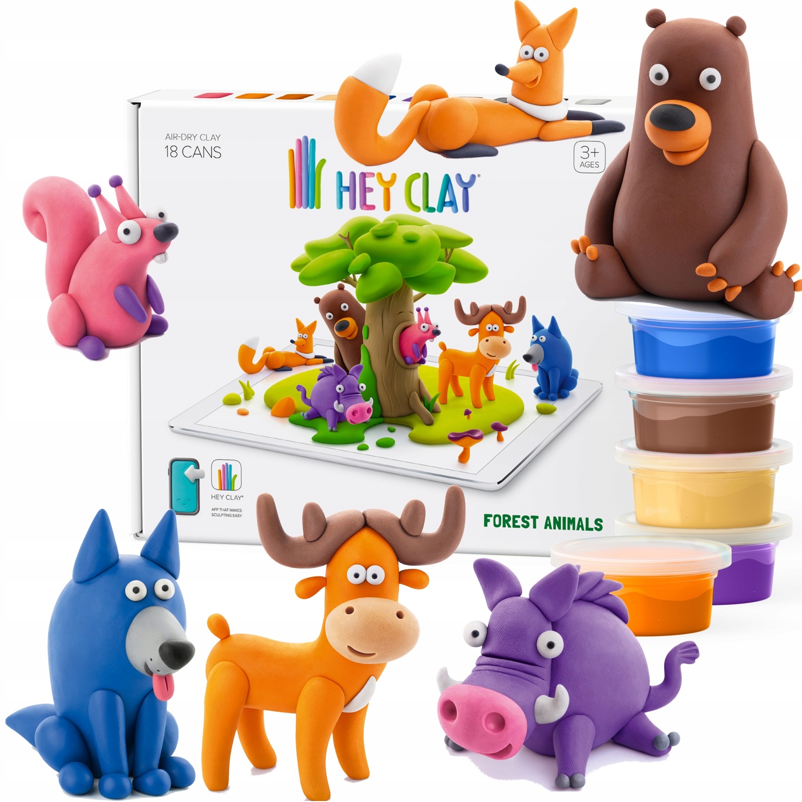 

Hey Clay Zwierzęta Leśne Aplikacja
