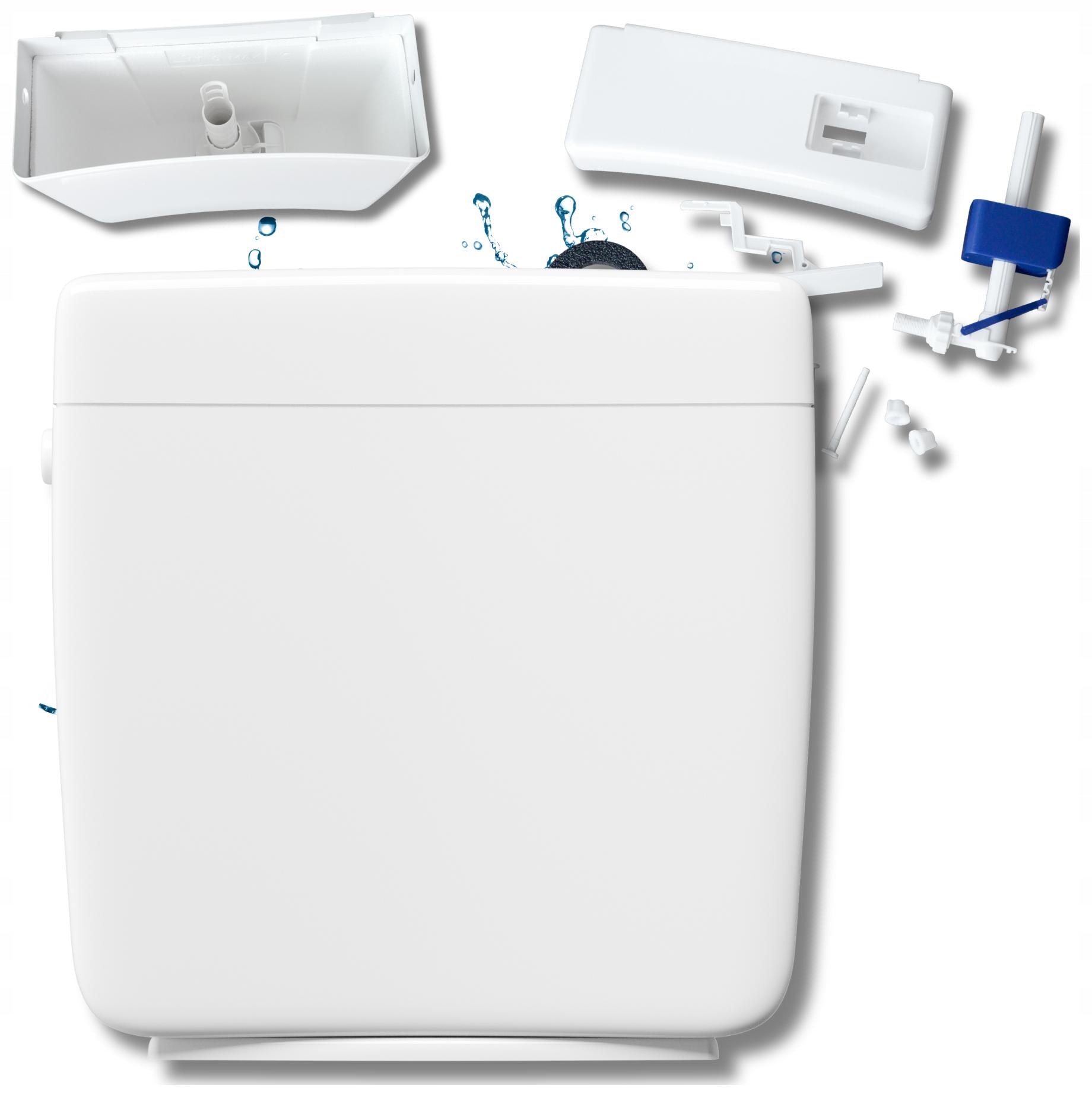 Wc spodní splachovač bílý pro toaletu Start Stop Stojící na záchod