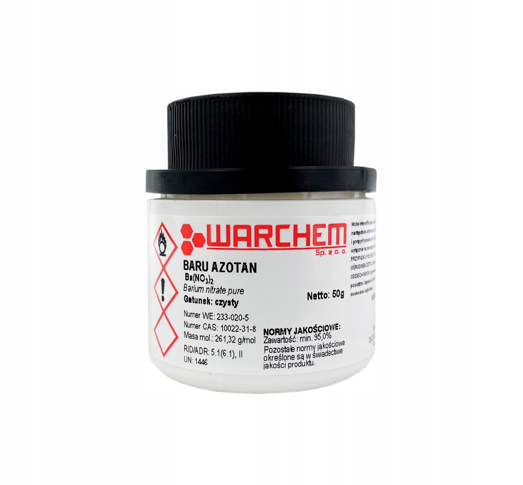 

Azotan Baru czysty 50g Warchem