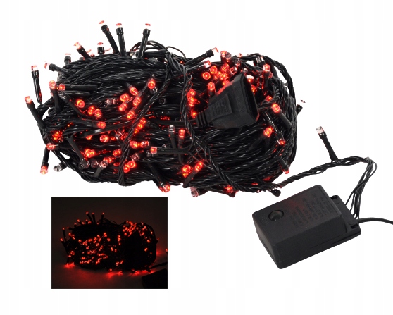 

Lampki Choinkowe 500LED Zewnętrzne Czerwony 38M