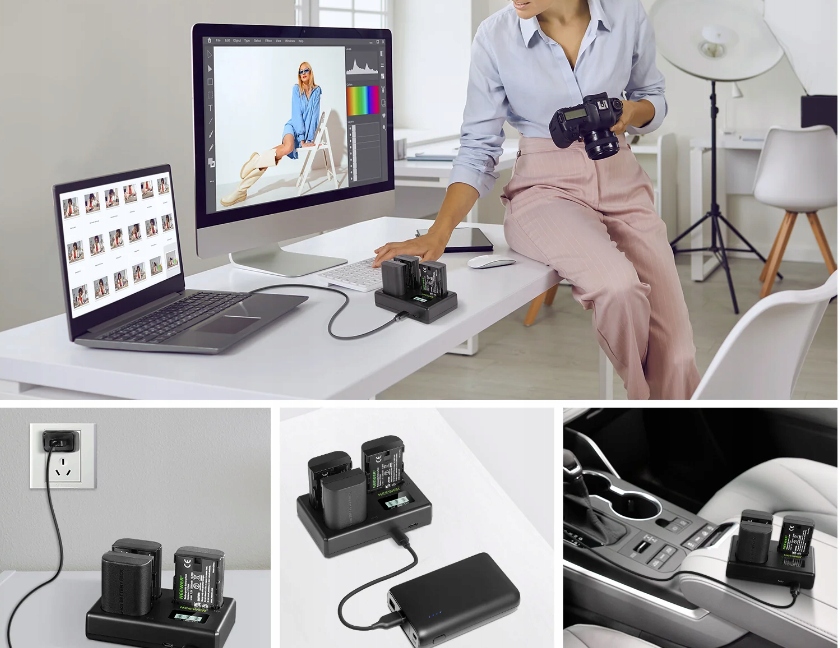 ŁADOWARKA I 3X BATERIE AKUMULATOR DO CANON LP-E6 CANON EOS 6D 7D 90D 5D IV Model LP6E