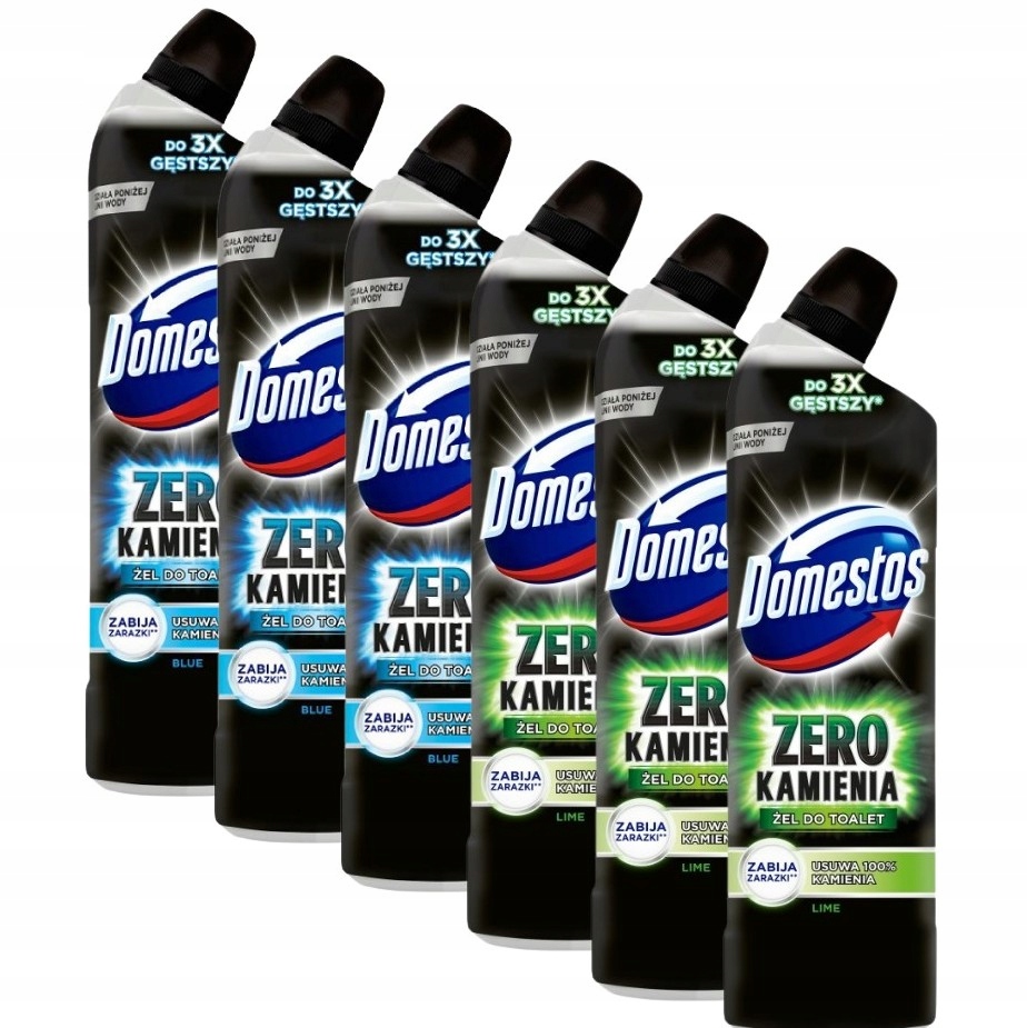 

Domestos Zero Żel do Toalety MIX 6 x 750ml Zestaw