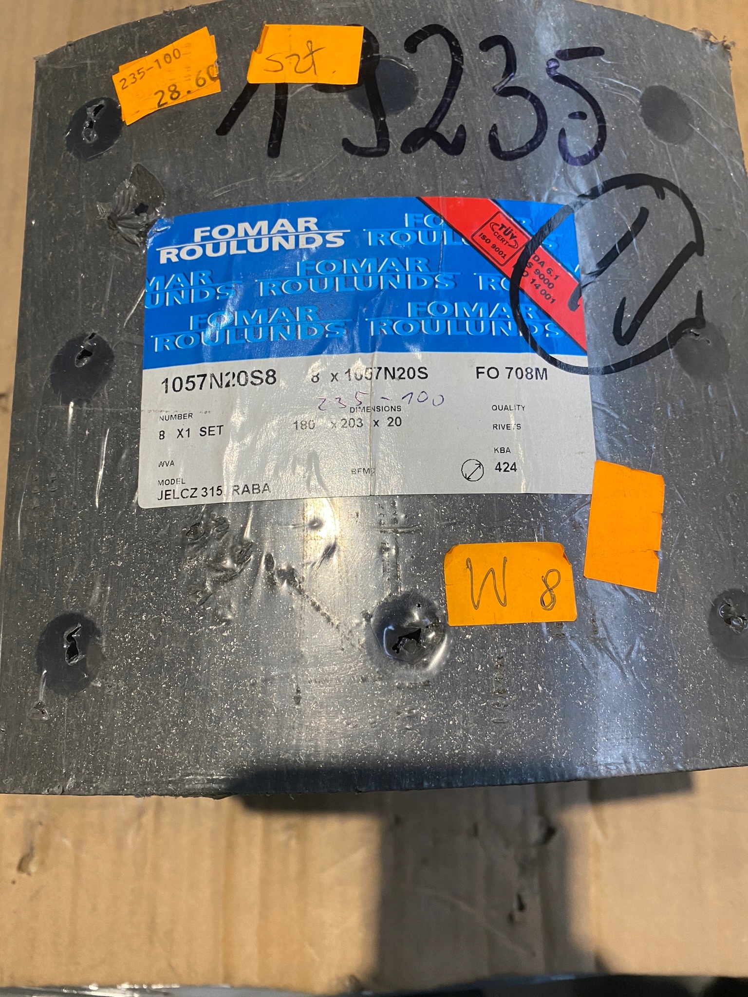 00000 - Тормозная колодка SCANIA 19931 FI-414.8 компл.