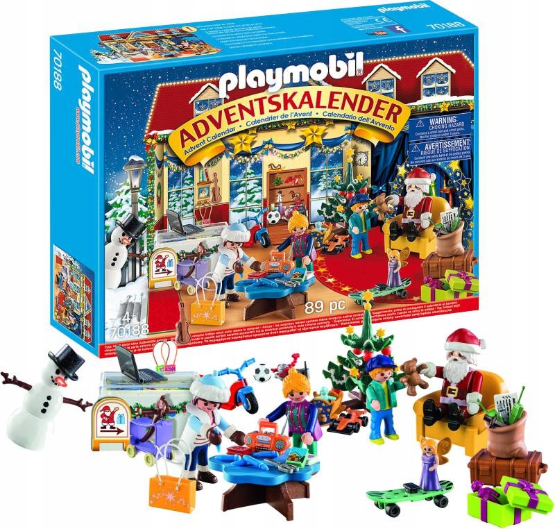 Адвент-календарь Playmobil 70188 Рождество в магазине игрушек, 89 деталей, от 4 лет — фото 3